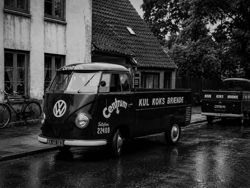 Centrum Gruppen VW Transporter 1960erne - leverede kul, koks og brænde i Horsens med telefon 22400